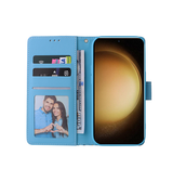Samsung Galaxy S24 Plus | Samsung Galaxy S24 Plus - UNIQ™ Marble Læder Etui - Ocean - DELUXECOVERS.DK