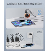 Vægoplader | Apple Watch - MagCold™ Trådløs Oplader & Vægoplader - 23W - Sort - DELUXECOVERS.DK