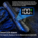 Lommelygte | Genopladelig LED-lommelygte med Zoom, Nødlys - DELUXECOVERS.DK