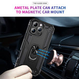 iPhone 12 Pro | iPhone 12 Pro - NX Pro™ Armor Cover m. Ring Holder - Sort - DELUXECOVERS.DK