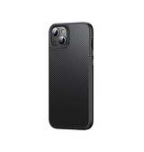 iPhone 15 Plus | iPhone 15 Plus - DeLX™ Full Carbon Stødsikkert Cover M. MagSafe - Sort - DELUXECOVERS.DK