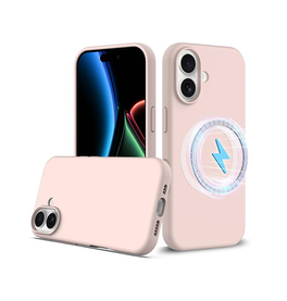 iPhone 17 | iPhone 17 - Deluxe™ Soft Touch Silikone Cover - MagSafe-kompatibel - Lyserød - DELUXECOVERS.DK