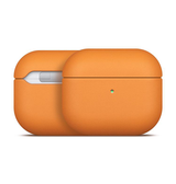 Airpods 4 | AirPods 4 | Ægte Læder Cover - Full-Grain - Orange - DELUXECOVERS.DK