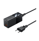 Vægoplader | YESIDO™ | 3 Port USB Oplader til Laptop, Mobil, Tablet - 100W - Sort - DELUXECOVERS.DK