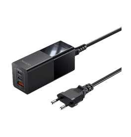 Vægoplader | YESIDO™ | 3 Port USB Oplader til Laptop, Mobil, Tablet - 100W - Sort - DELUXECOVERS.DK