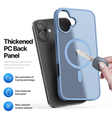 iPhone 16 | iPhone 16 - DUX DUCIS™ MagSafe Silikone Cover - Blå - DELUXECOVERS.DK
