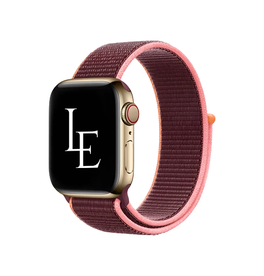 Apple Watch 38-42mm | Apple Watch (38/40/SE/41/42mm) - L'Empiri™ Sport+ Nylon Velcro Rem - Blomme - DELUXECOVERS.DK