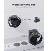 Vægoplader | <AAA>Samsung Watch - MagCold™ Trådløs Oplader & Vægoplader - 23W - Sort - DELUXECOVERS.DK