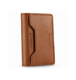 MAGKING™ - Læder RFID Kortholder til iPhone - M. MagSafe - Brun