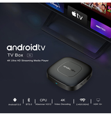 Gadgets | Android Smart TV/Film 8K Streaming Box - Sort - DELUXECOVERS.DK