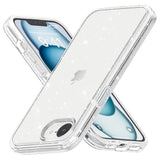 iPhone 17e / 16e | iPhone 17e / 16e - DeLX™ Glitter Silikone Cover - Sølv - DELUXECOVERS.DK