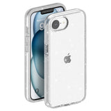 iPhone 17e / 16e | iPhone 17e / 16e - DeLX™ Glitter Silikone Cover - Sølv - DELUXECOVERS.DK