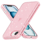 iPhone 17e / 16e | iPhone 17e / 16e - DeLX™ Glitter Silikone Cover - Lyserød - DELUXECOVERS.DK