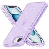 iPhone 17e / 16e | iPhone 17e / 16e - DeLX™ Glitter Silikone Cover - Lilla - DELUXECOVERS.DK