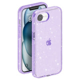 iPhone 17e / 16e | iPhone 17e / 16e - DeLX™ Glitter Silikone Cover - Lilla - DELUXECOVERS.DK
