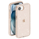 iPhone 17e / 16e | iPhone 17e / 16e - DeLX™ Glitter Silikone Cover - Guld - DELUXECOVERS.DK