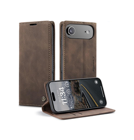 iPhone 17 Air | iPhone 17 Air - CaseMe™ Noble Læder Etui / Pung - Brun - DELUXECOVERS.DK