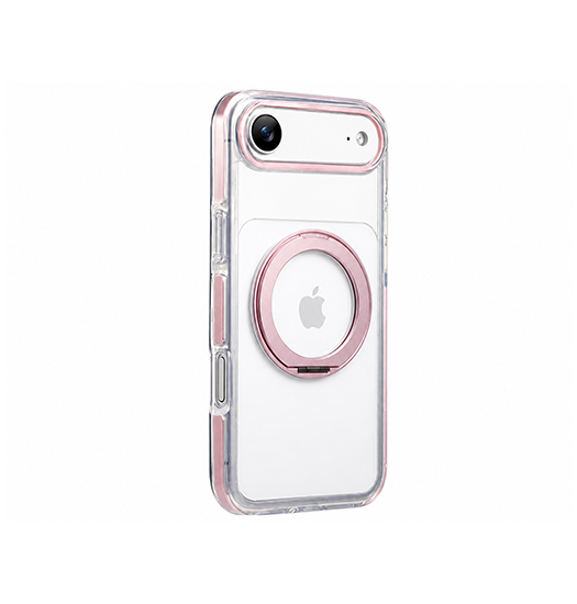 iPhone 17 Air | iPhone 17 Air - MagSafe Silikone Cover m. Ring Holder - Pink - DELUXECOVERS.DK