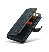 iPhone 16e | iPhone 16e - CaseMe™ Multifunktionel Læder Etui / Pung - Sort - DELUXECOVERS.DK