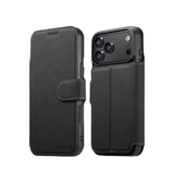 iPhone 17 Pro | iPhone 17 Pro - Suteni® 2-i-1 Læder Cover M. MagSafe - Sort - DELUXECOVERS.DK