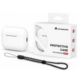 Airpods Pro 3 | AirPods Pro 3 | AhaStyle® Silikone Cover Med Strop - Hvid - DELUXECOVERS.DK