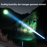 Lommelygte | Genopladelig LED-lommelygte med Zoom, Nødlys - DELUXECOVERS.DK