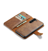Samsung Galaxy S23 | Samsung Galaxy S23 - DG.MING™ Vintage 2-In-1 Læder Etui M. Cover - Brun - DELUXECOVERS.DK