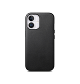 iPhone 16 Plus | iPhone 16 Plus - DeLX® Læder Cover - MagSafe Kompatibel - Sort - DELUXECOVERS.DK
