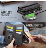 iPhone 16 Pro | iPhone 16 Pro - CaseMe™ Læder Cover med Crossbody Strop - Sort - DELUXECOVERS.DK