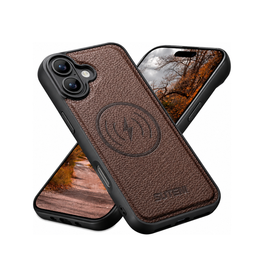 iPhone 18 | iPhone 18 - Suteni® Vegansk Læder cover M. MagSafe - Brun - DELUXECOVERS.DK