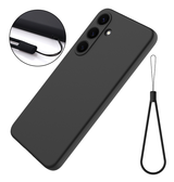 Samsung Galaxy S25 | Samsung Galaxy S25 - Deluxe™ Soft Touch Silikone Cover - Sort - DELUXECOVERS.DK