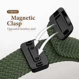 Apple Watch (38/40/SE/41/42mm) - Woven Magnetisk Flettet Rem - Grøn
