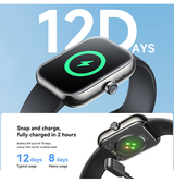 SmartWatch | Joyroom™ Aktivitetsur - Bluetooth 5.4 - Pulsmåling - SmartWatch - Sort - DELUXECOVERS.DK