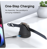 Apple Watch Tilbehør | Apple Watch - MagCold® Trådløs Oplader Stander - Sort - DELUXECOVERS.DK