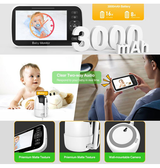 Gadgets | Babymonitor m. Kamera - 5 Tommer skærm - temperatursensor - DELUXECOVERS.DK