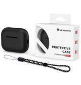 Airpods Pro 3 | AirPods Pro 3 | AhaStyle® Silikone Cover Med Strop - Sort - DELUXECOVERS.DK