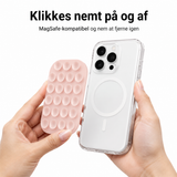 Mobilholder (Sugekop) | Silikone Sugekop Mobilholder MagSafe - Selvklæbende - Pink - DELUXECOVERS.DK