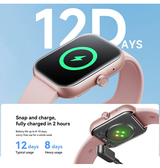 SmartWatch | Joyroom™ Aktivitetsur - Bluetooth 5.4 - Pulsmåling - SmartWatch - Pink - DELUXECOVERS.DK