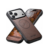 iPhone 18 Pro Max - Suteni®  Vegansk Læder cover M. MagSafe  - Brun