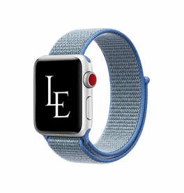 Apple Watch (38/40/SE/41/42mm) - L'Empiri™ Nylon Velcro Rem - Blå