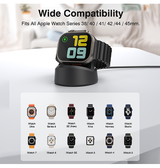 Apple Watch Tilbehør | Apple Watch - MagCold® Trådløs Oplader Stander - Sort - DELUXECOVERS.DK