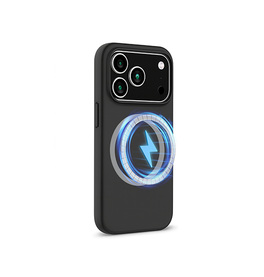 iPhone 17 Pro Max | iPhone 17 Pro Max - Deluxe™ Soft Touch Silikone Cover - MagSafe-kompatibel - Sort - DELUXECOVERS.DK