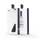 iPhone 16e | iPhone 16e - DUX DUCIS® Ægte Læder Etui M. Kortholder - Sort - DELUXECOVERS.DK