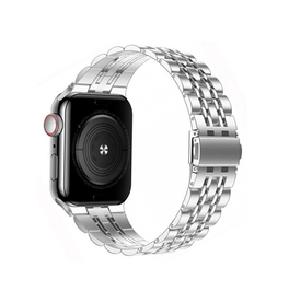 Apple Watch 38mm | Apple Watch (38/40/SE/41/42mm) - Butterfly Stål Urlænke - Sølv - DELUXECOVERS.DK