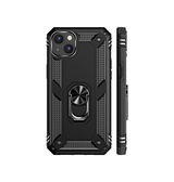 iPhone 14 Max | iPhone 14 Plus - NX Pro™ Armor Cover m. Ring Holder - Sort - DELUXECOVERS.DK