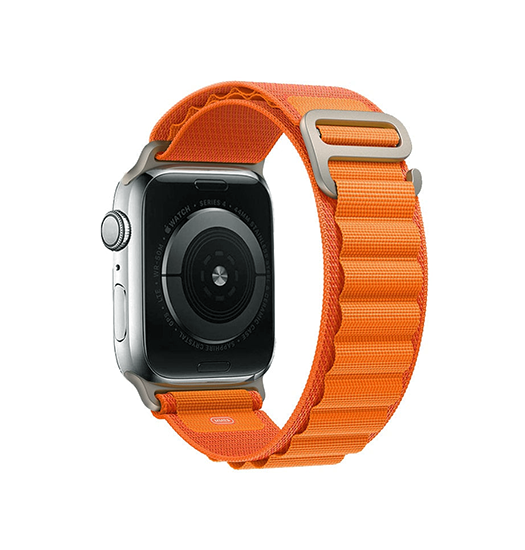 Apple Watch 38mm | Apple Watch (38/40/SE/41mm) - L'Empiri™ Nylon Shift Rem - Orange - DELUXECOVERS.DK