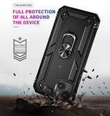 iPhone 13 | iPhone 13 - NX Pro™ Armor Cover m. Ring Holder - Sort - DELUXECOVERS.DK