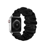 Apple Watch 42mm | Apple Watch (42/44/SE/45mm & Ultra) -  Scrunchie Stof Dame Rem - Sort - DELUXECOVERS.DK