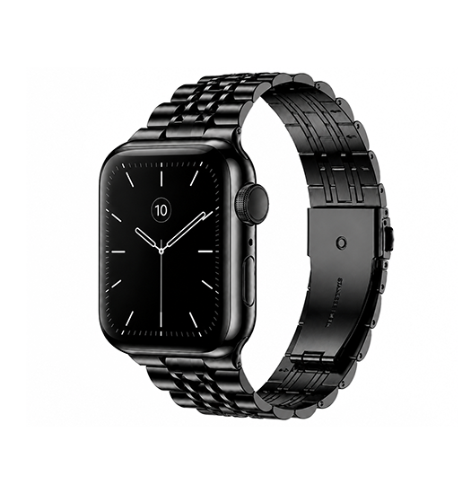 Apple Watch 38-42mm | Apple Watch (38/40/SE/41/42mm) - Butterfly Stål Urlænke - Sort - DELUXECOVERS.DK