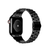 Apple Watch 42mm | Apple Watch (42/44/SE/45/46/49mm) - Butterfly Stål Urlænke - Sort - DELUXECOVERS.DK